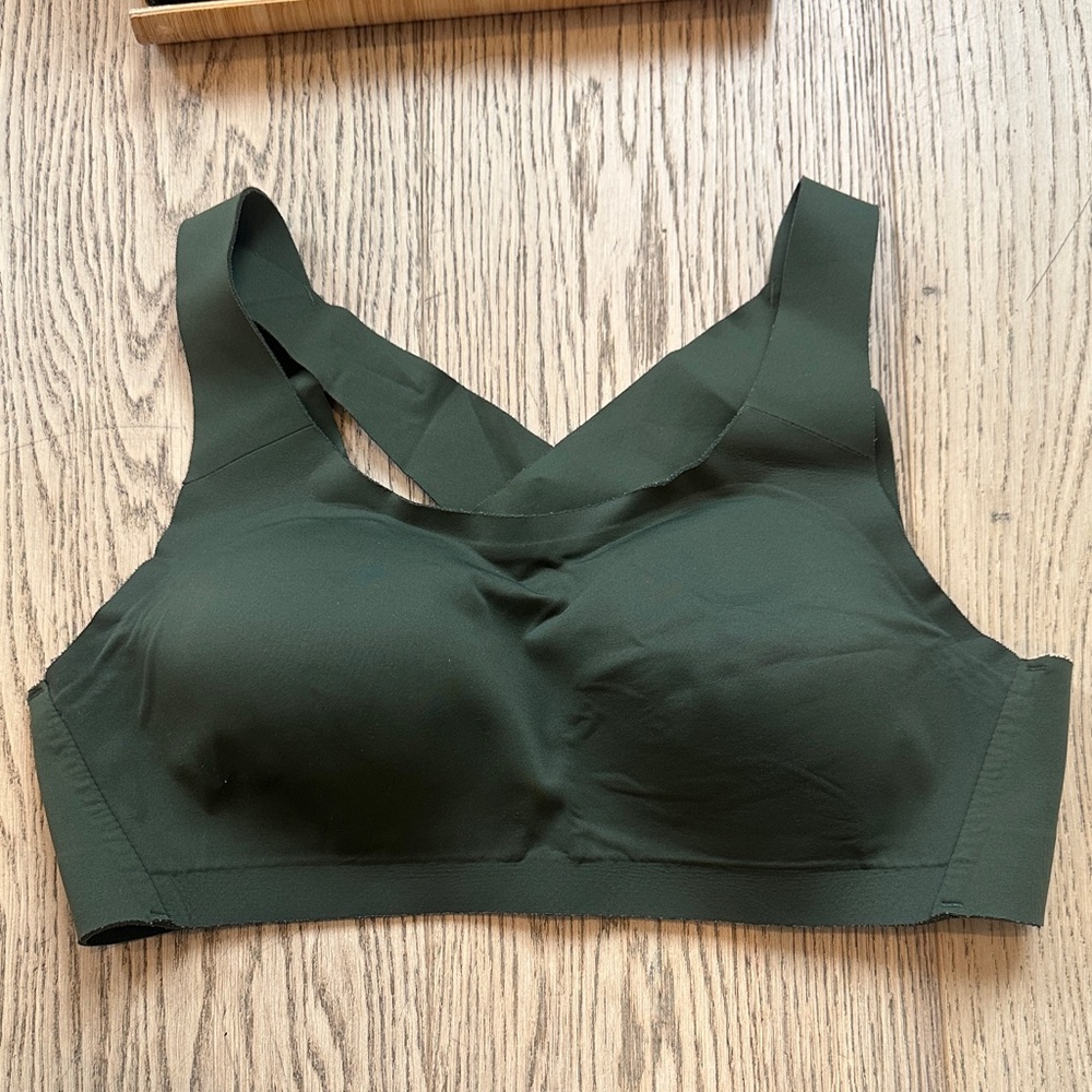 Women's Olive Green Sports Bra
